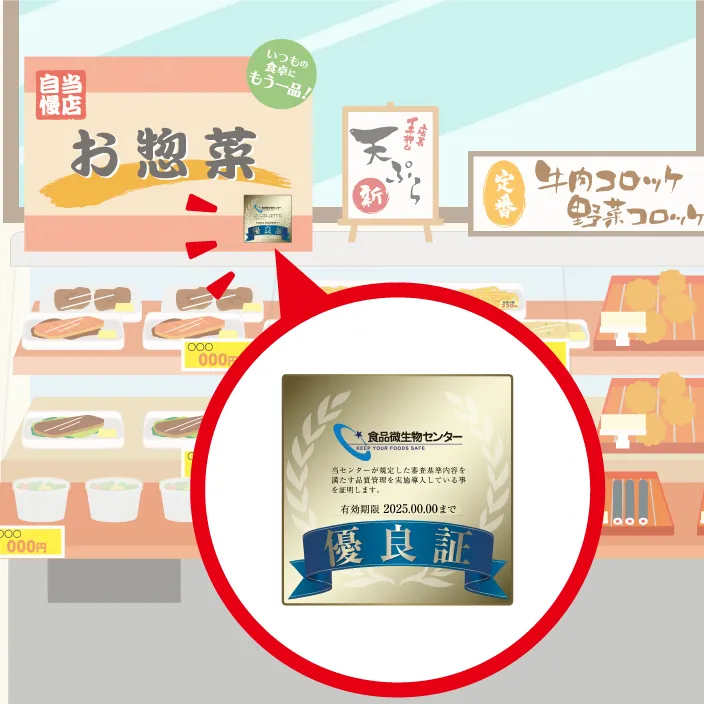 店舗内の目立つ場所へ